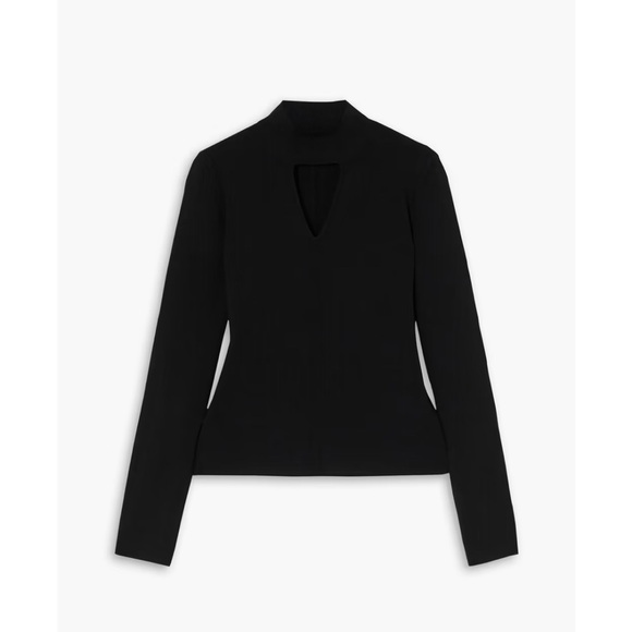 PROENZA SCHOULER Cutout knitted turtleneck sweater black PSWL Top Shirt Sz S - Picture 6 of 16